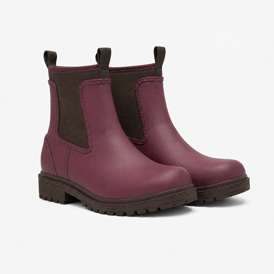 Joules OAKFIELD Womens Chelsea Boots Cherry/Chocolate