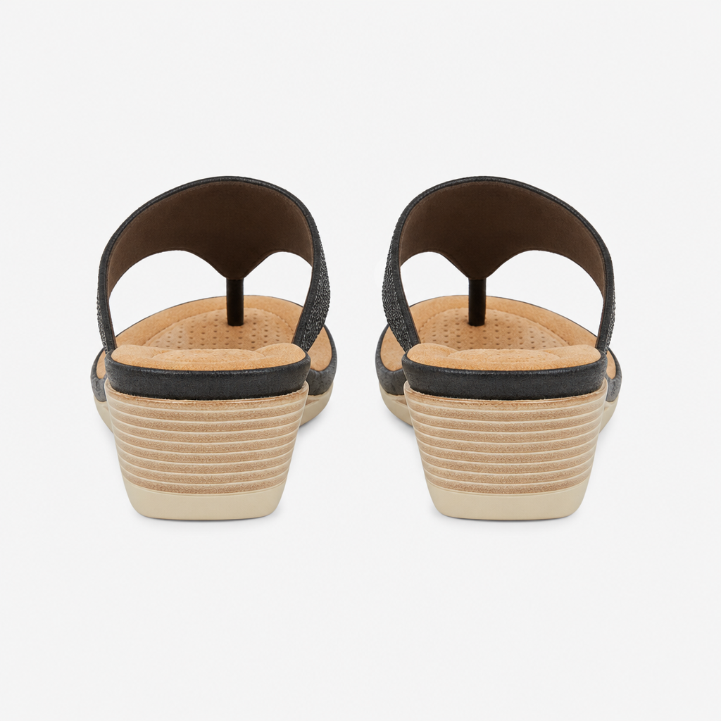 Cipriata SANDRA Womens Toe-Post Sandals Black