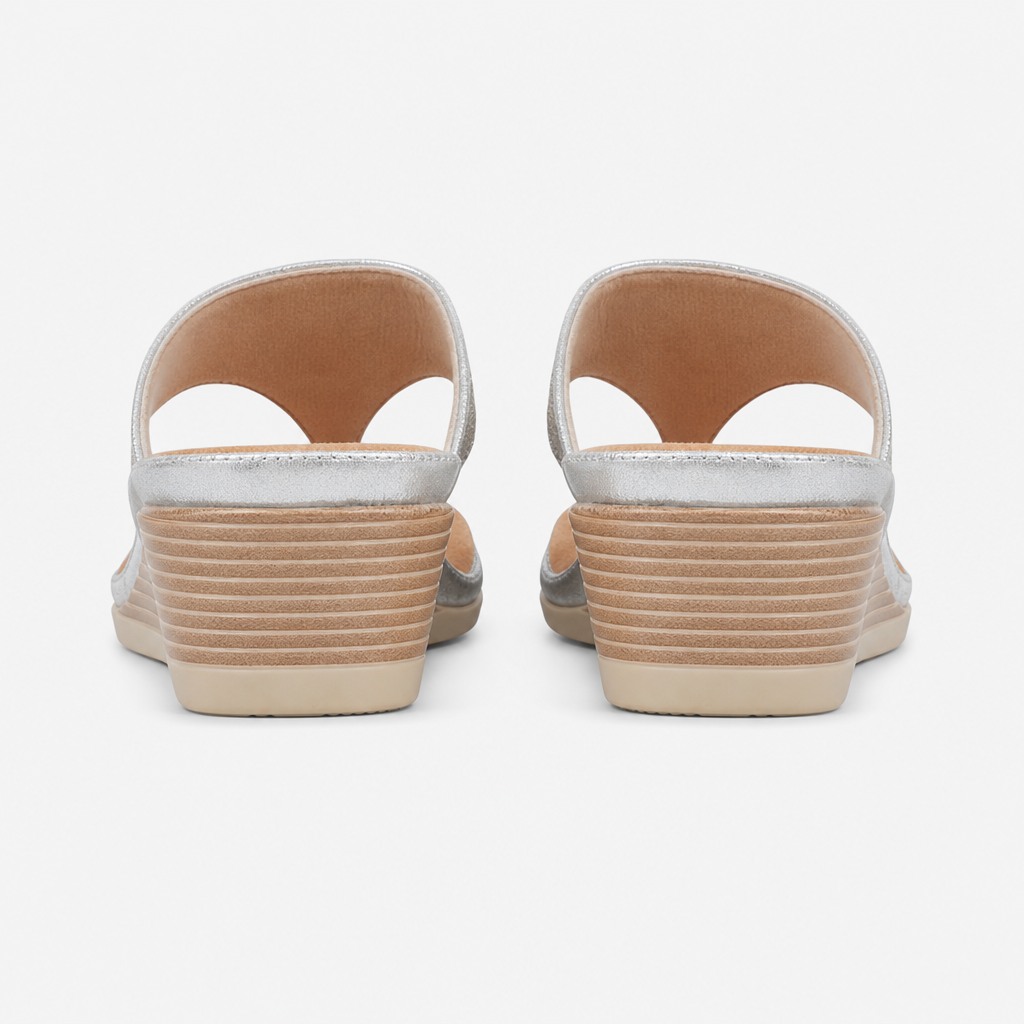 Cipriata SANDRA Womens Toe-Post Sandals Silver