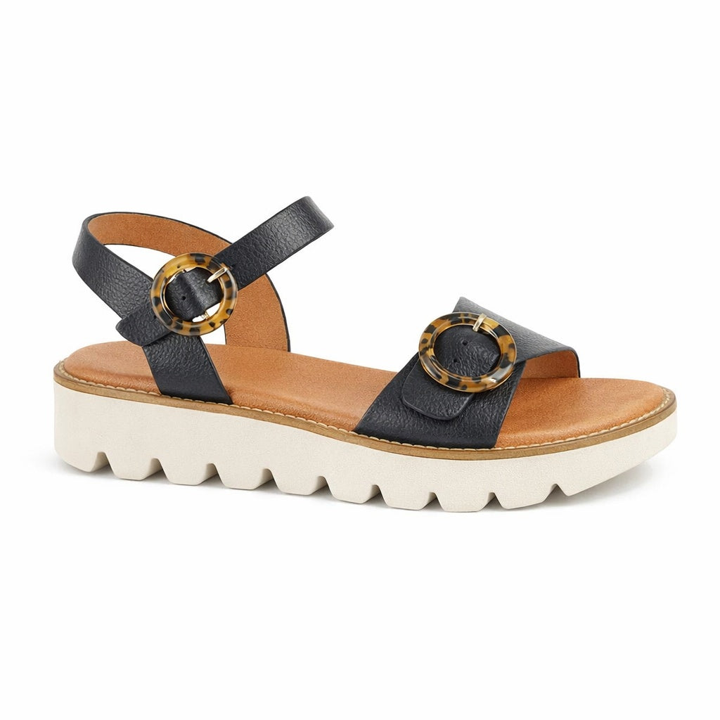Cipriata MIMI Womens Ankle Strap Sandals Black