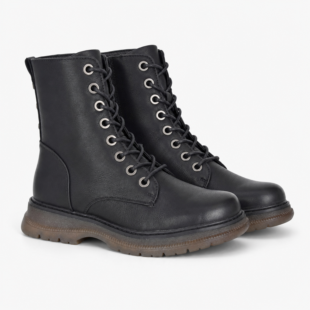 Cipriata ANNETTA Womens Mid Calf Boots Black Matt