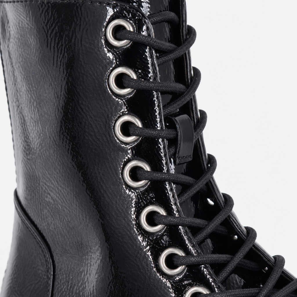 Cipriata ANNETTA Womens Ankle Boots Black Patent