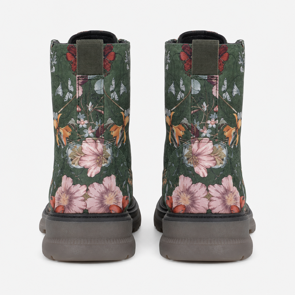 Cipriata ANNETTA Womens Ankle Boots Green Floral