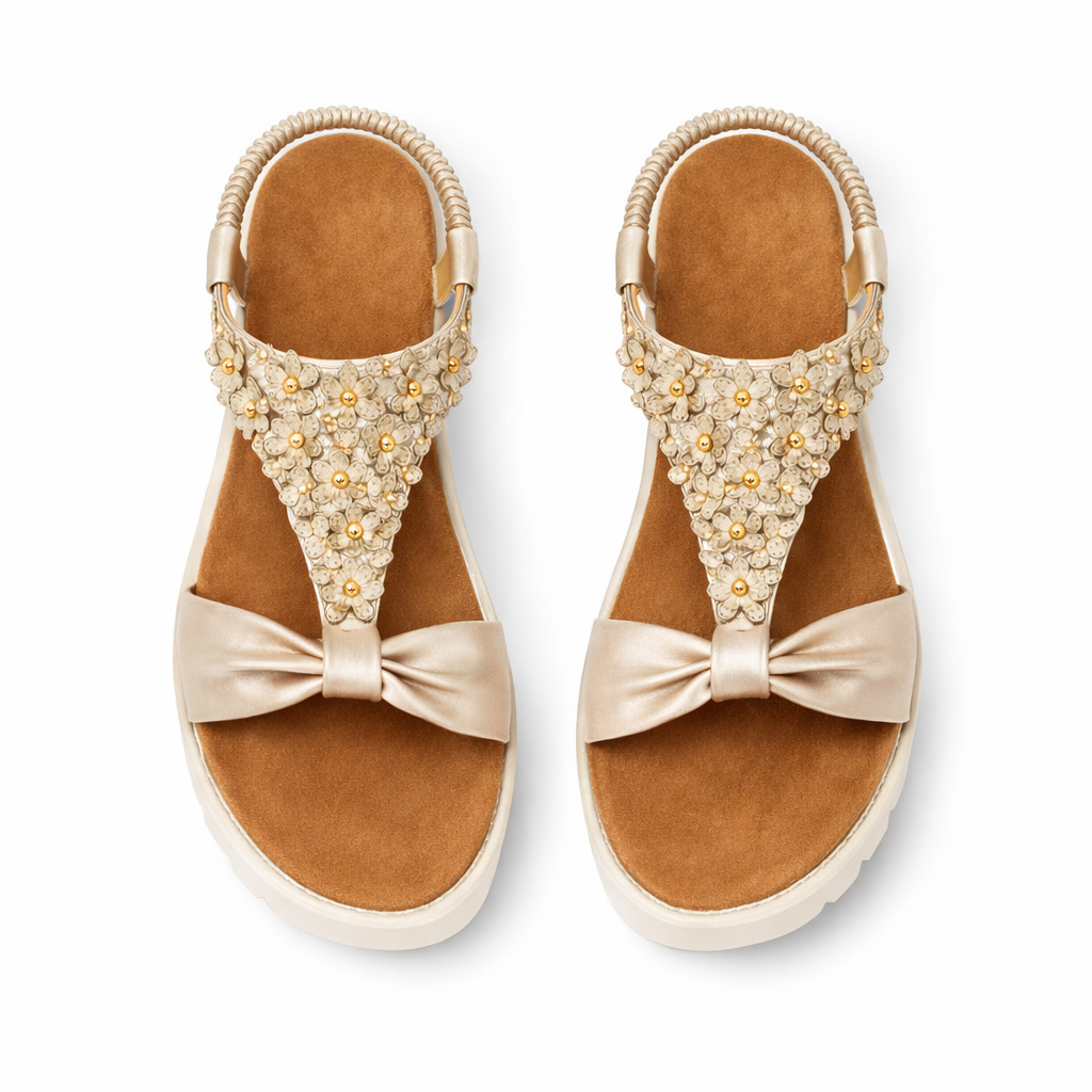 Cipriata SALVIA Womens Slingback Sandals Gold