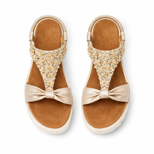 Cipriata SALVIA Womens Slingback Sandals Gold