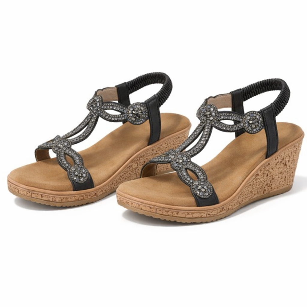 Cipriata ORA Womens Slingback Sandals Black