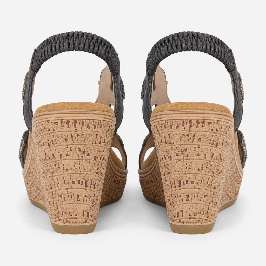 Cipriata ORA Womens Slingback Sandals Black