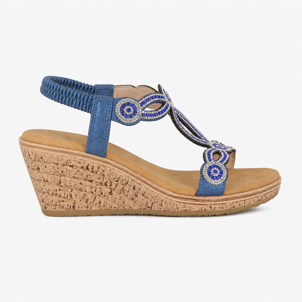 Cipriata ORA Womens Slingback Sandals Blue