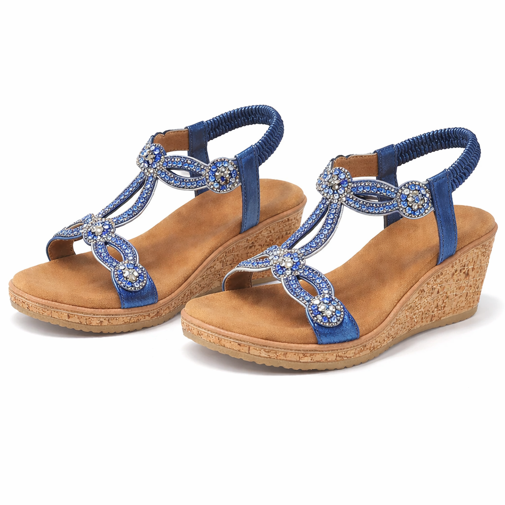 Cipriata ORA Womens Slingback Sandals Blue