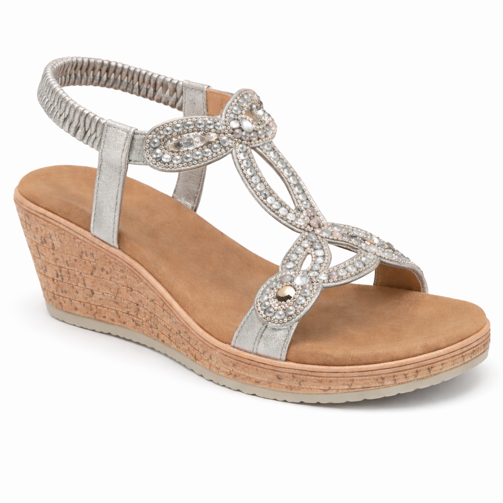 Cipriata ORA Womens Slingback Sandals Pewter