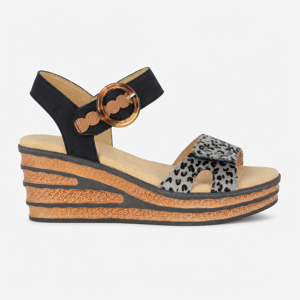 Cipriata DANTA Womens Ankle Strap Sandals Black