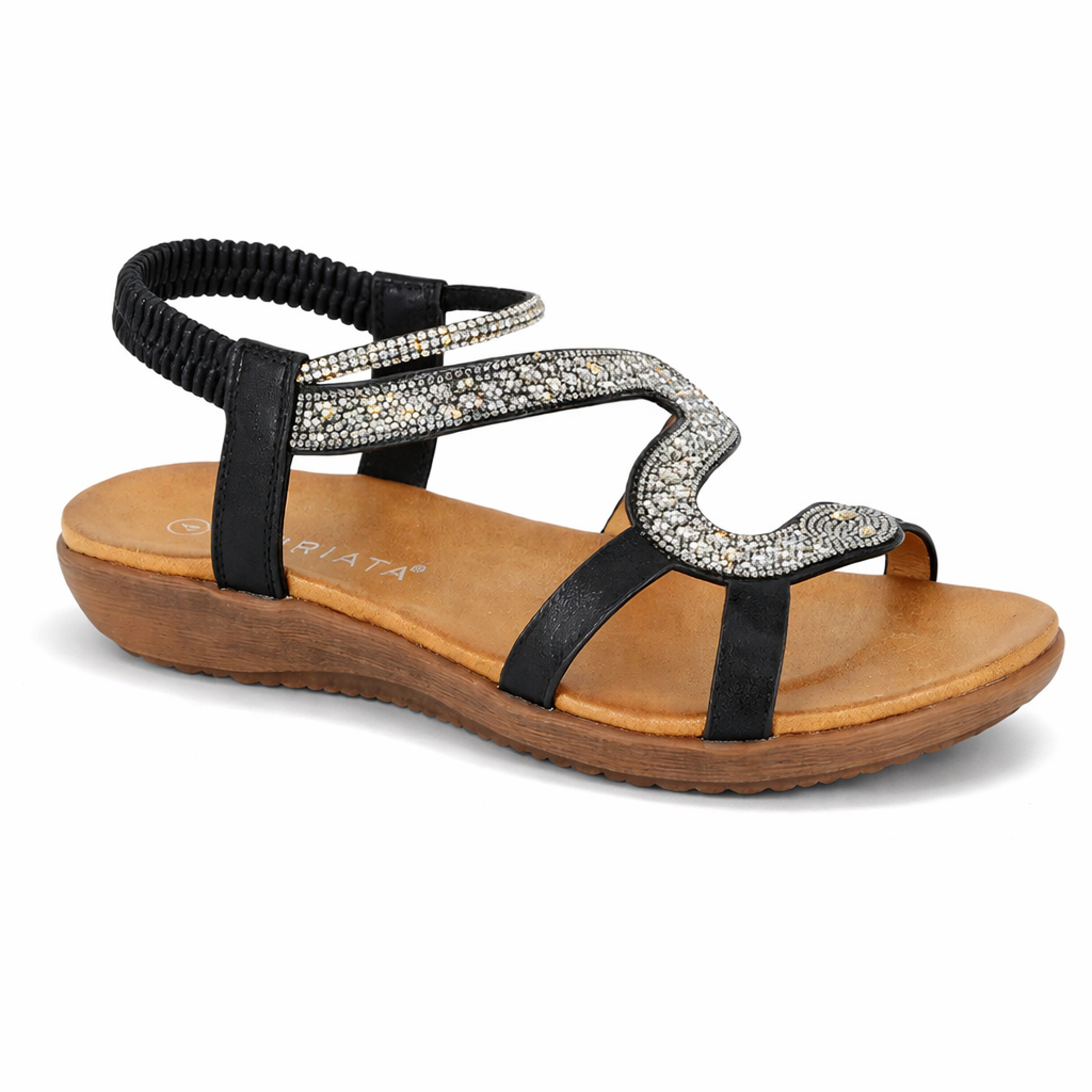 Cipriata SERPENT Womens Slingback Sandals Black