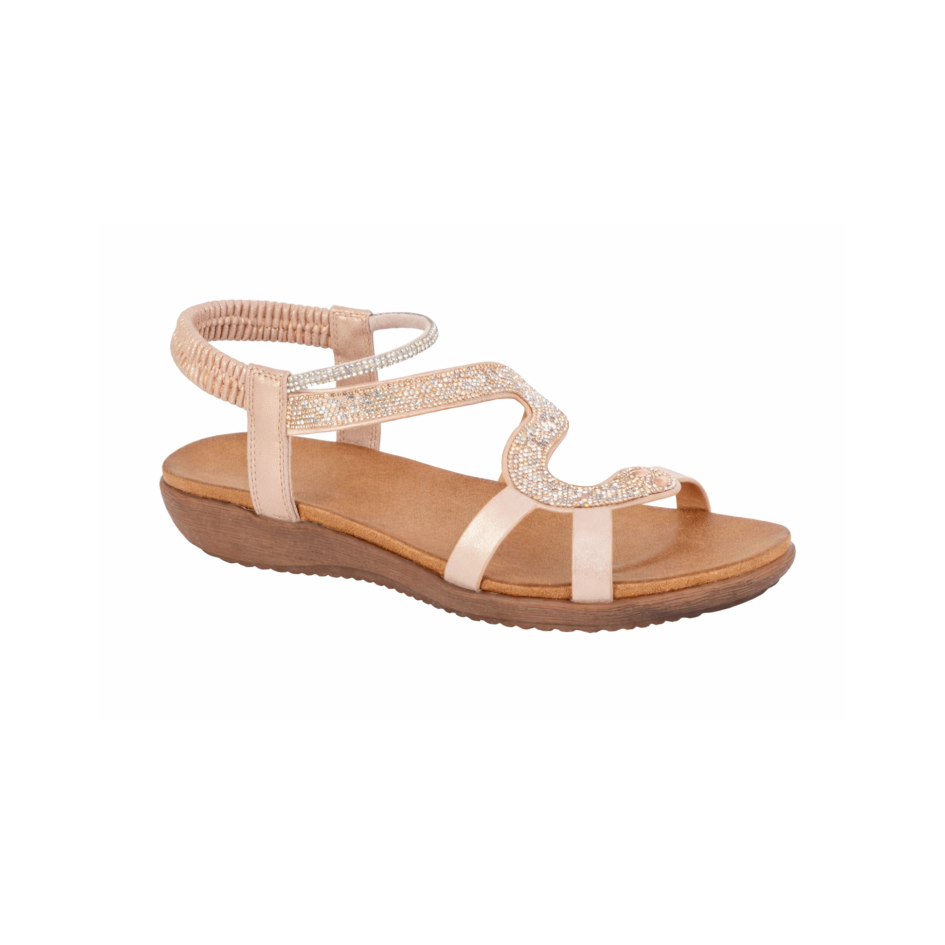 Cipriata SERPENT Womens Slingback Sandals Rose Gold