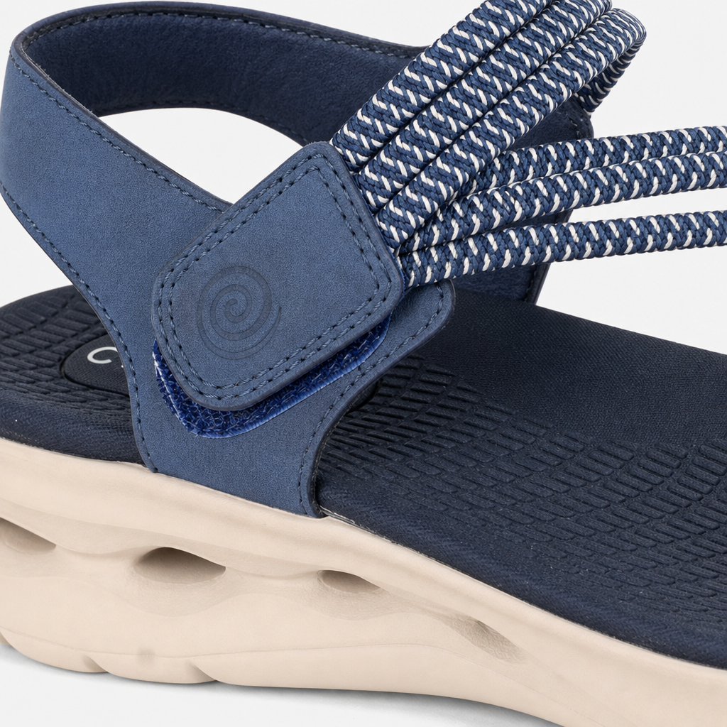 Cipriata ELENA Womens Ankle Strap Sandals Navy Blue
