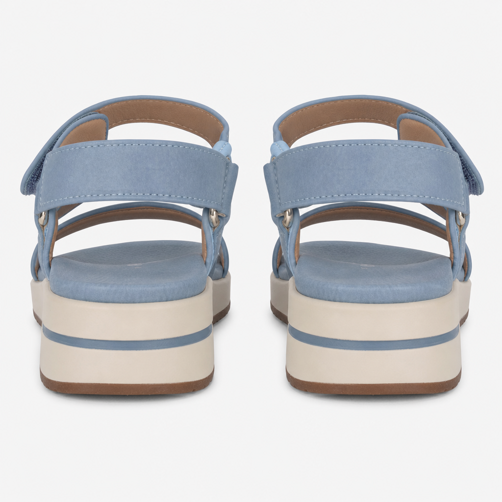 Cipriata FENIA Womens Ankle Strap Sandals Blue Jeans