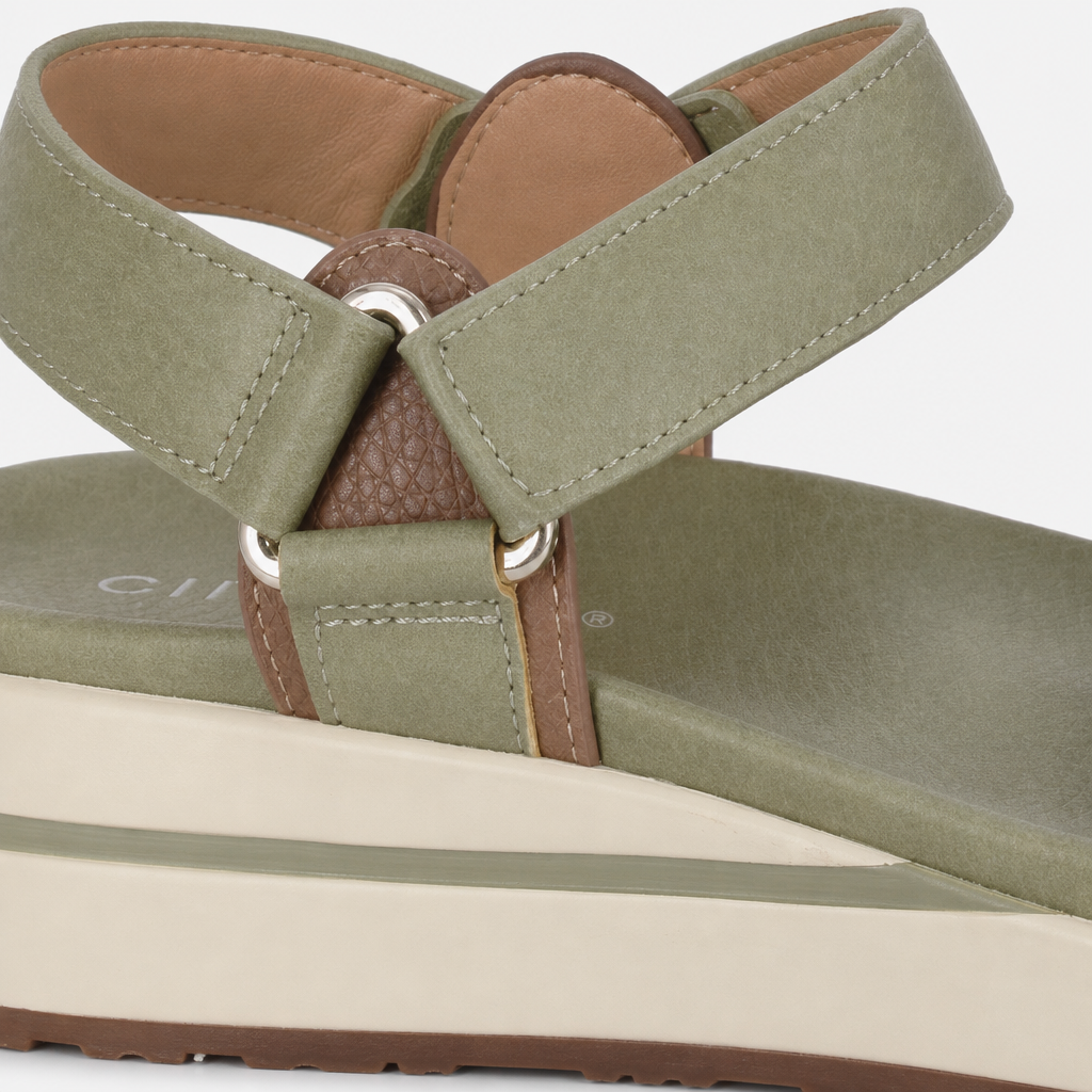 Cipriata FENIA Womens Ankle Strap Sandals Green