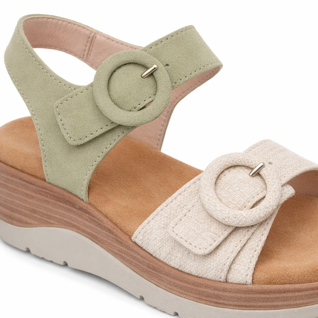 Cipriata FERA Womens Slingback Sandals Green