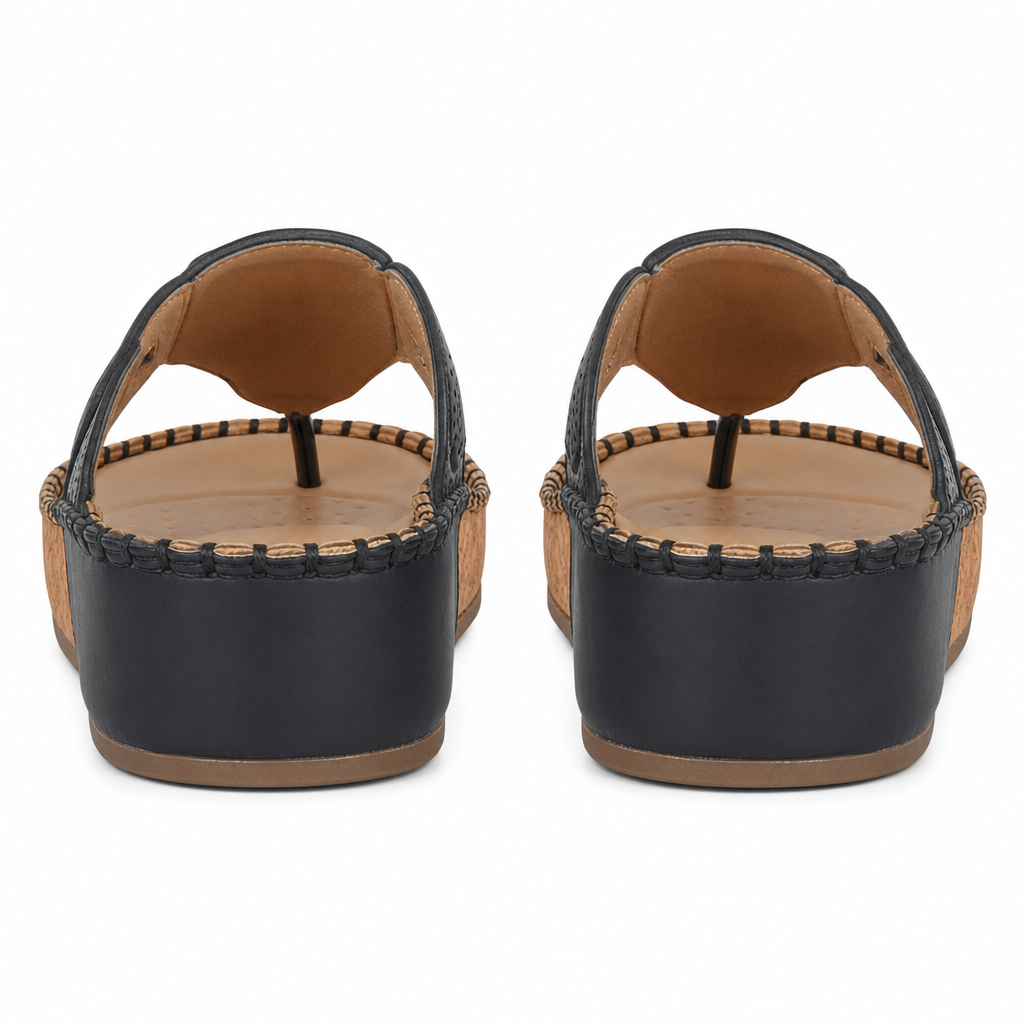 Cipriata CORINA Womens Toe-Post Sandals Black