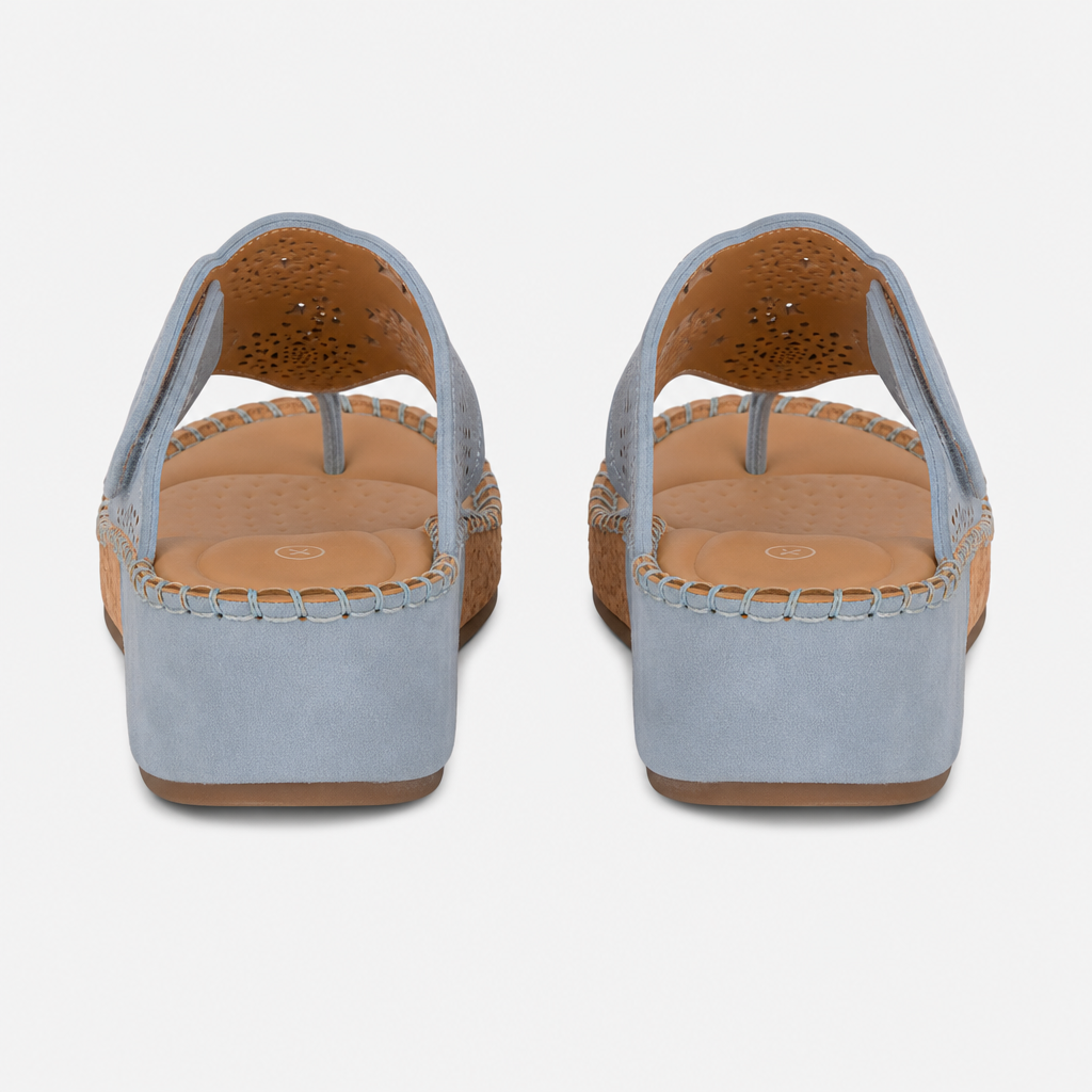 Cipriata CORINA Womens Toe-Post Sandals Blue