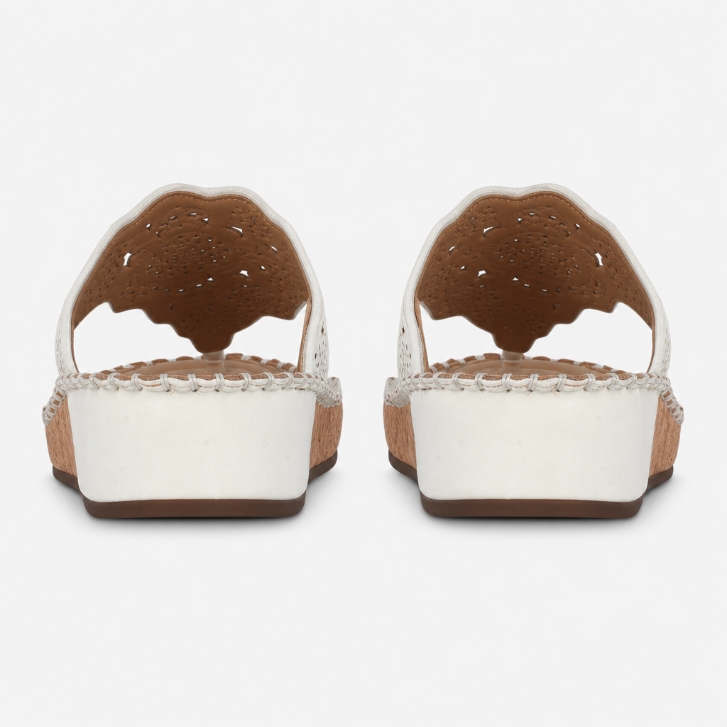 Cipriata CORINA Womens Toe-Post Sandals White