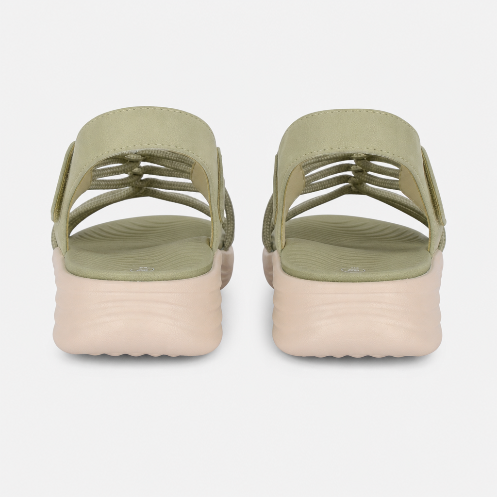 Cipriata ELETTA Womens Cross Strap Sandals Sage Green