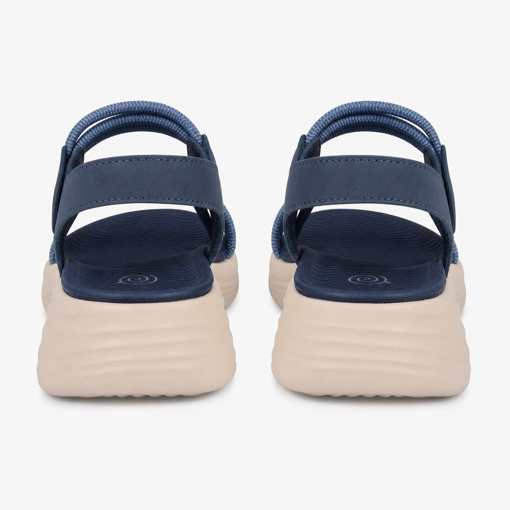 Cipriata ELETTA Womens Cross Strap Sandals Navy Blue