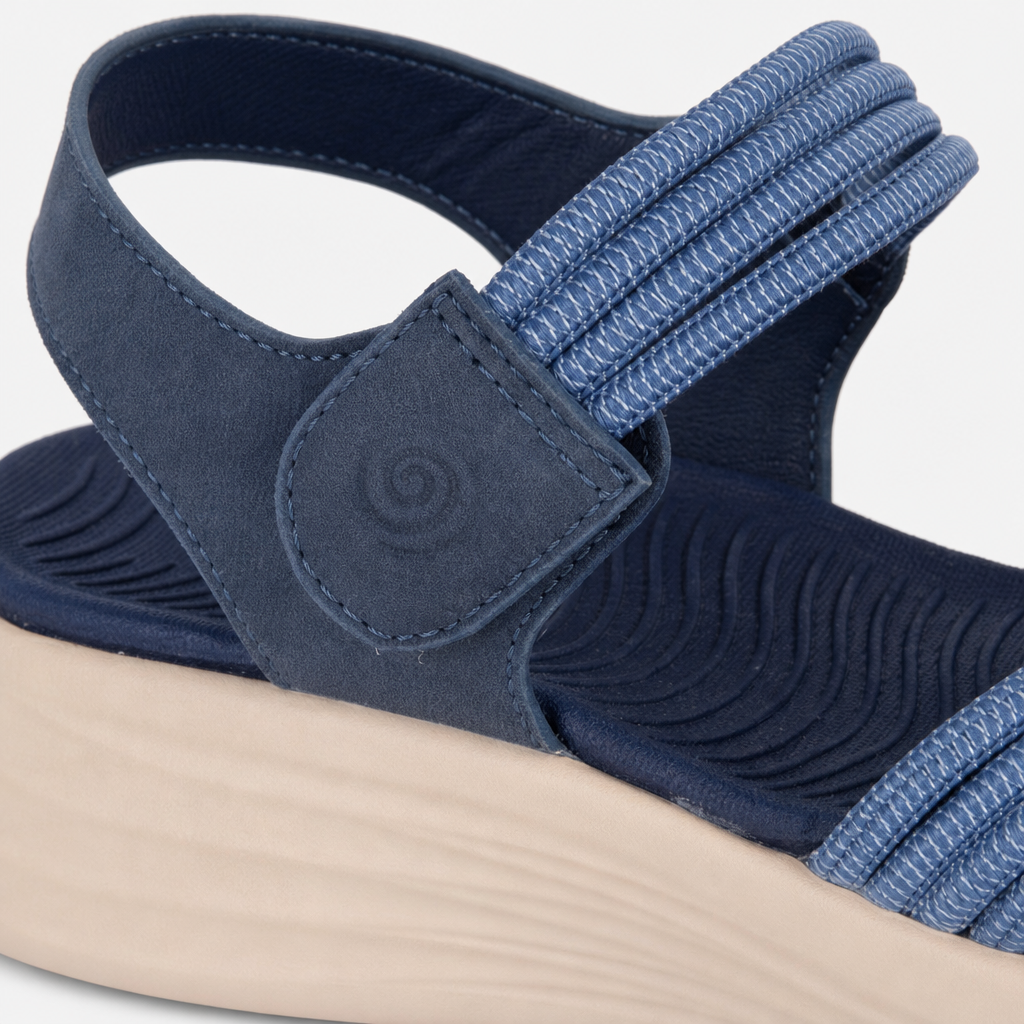 Cipriata ELETTA Womens Cross Strap Sandals Navy Blue