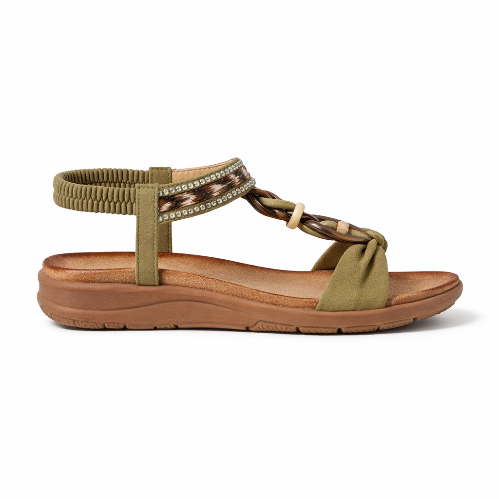Cipriata GIOVINA Womens Slingback Sandals Khaki