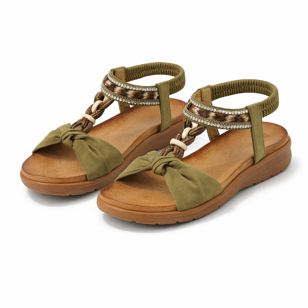 Cipriata GIOVINA Womens Slingback Sandals Khaki