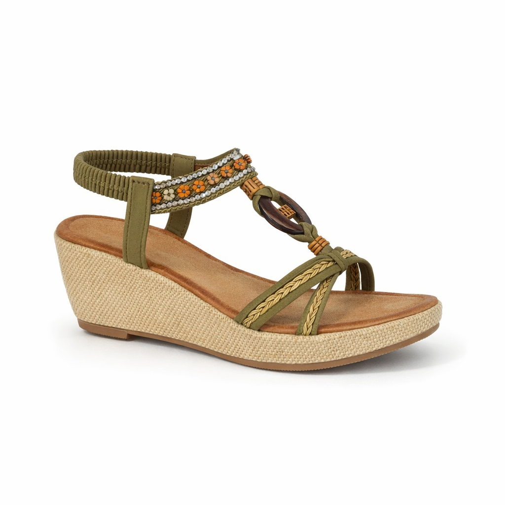 Cipriata GIOELA Womens Slingback Sandals Khaki