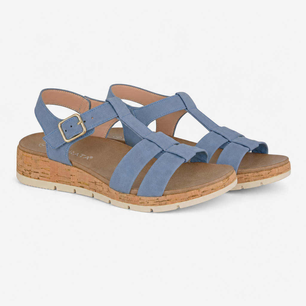 Cipriata FADIA Womens Ankle Strap Sandals Blue