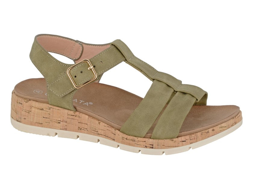 Cipriata FADIA Womens Ankle Strap Sandals Green