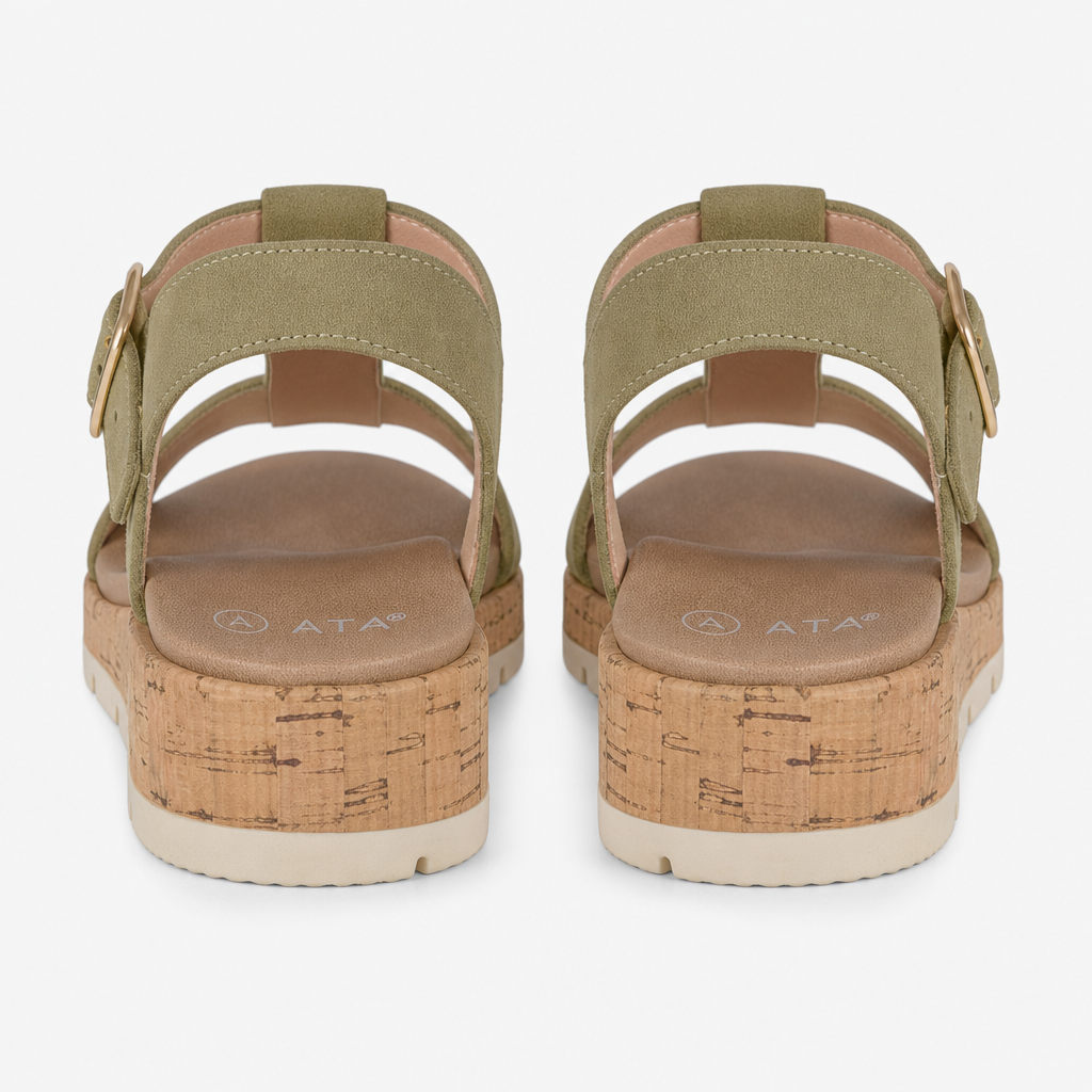 Cipriata FADIA Womens Ankle Strap Sandals Green