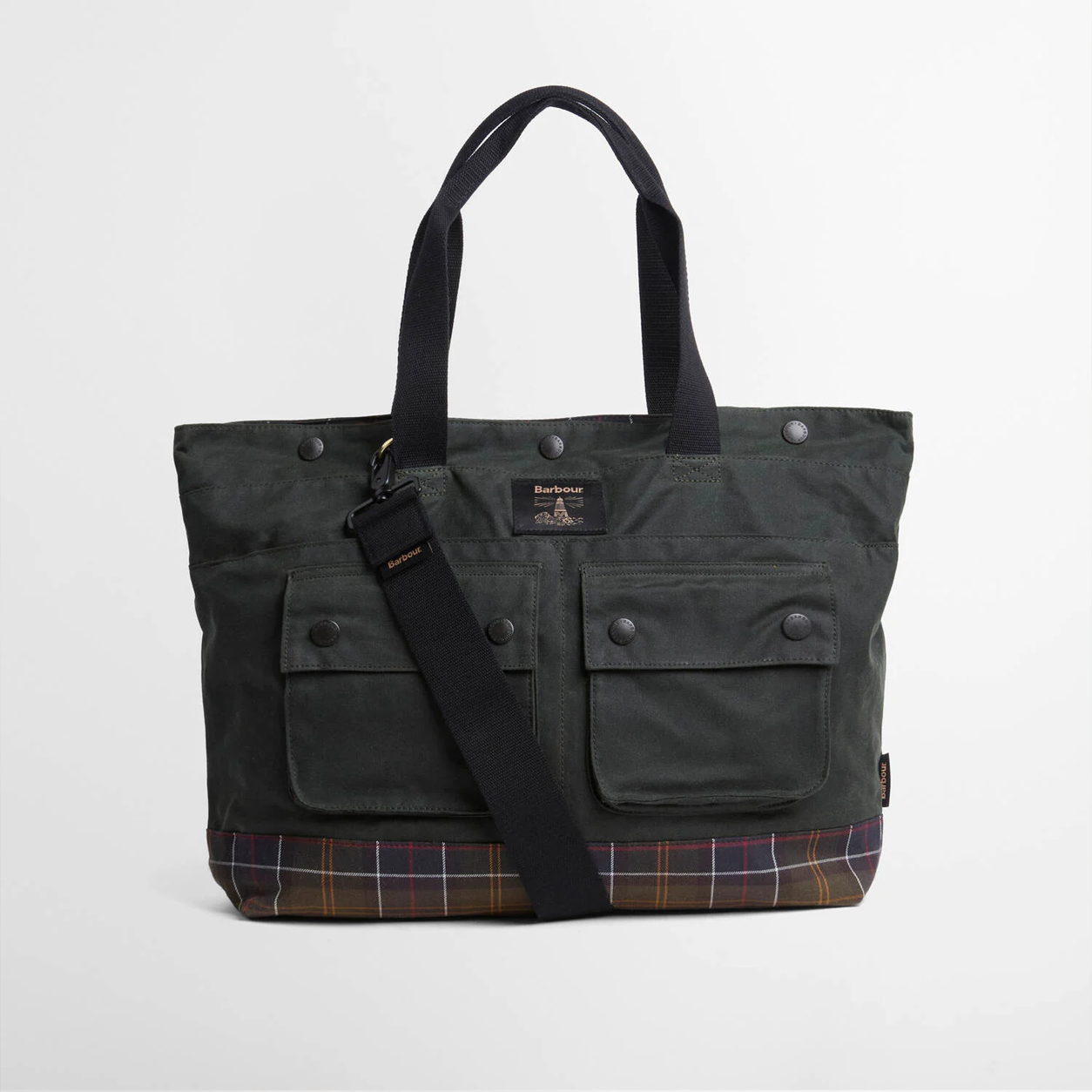 Barbour FIELD WAX TOTE Womens Tote Bag Sage/Classic