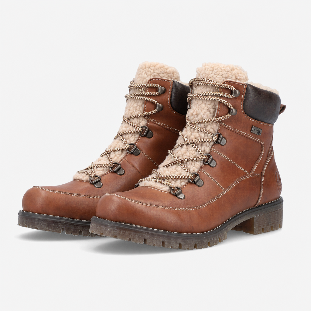 Rieker 79523 Womens Ankle Boots Nut-Antique/Clay