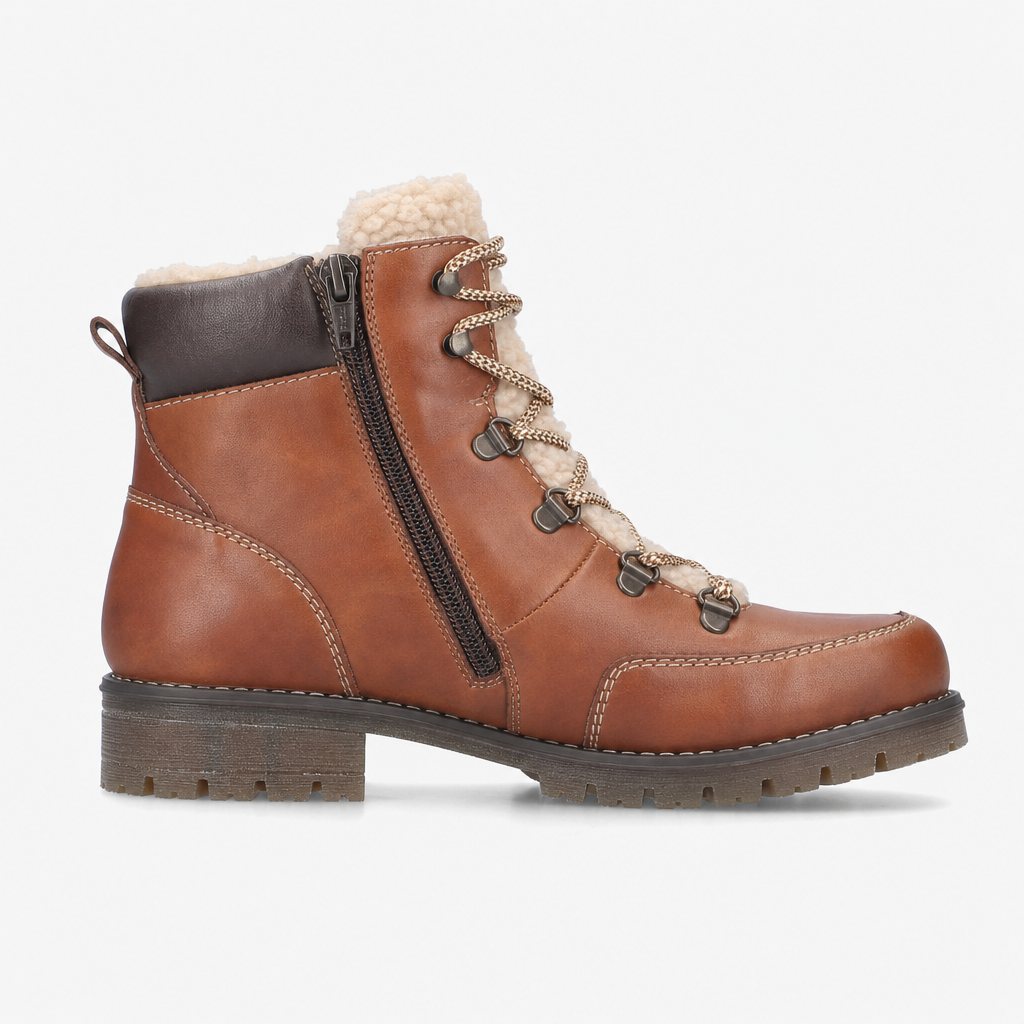 Rieker 79523 Womens Ankle Boots Nut-Antique/Clay