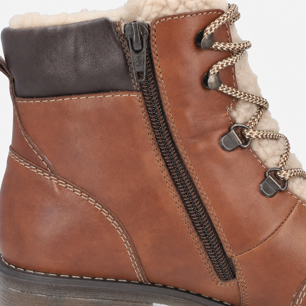 Rieker 79523 Womens Ankle Boots Nut-Antique/Clay