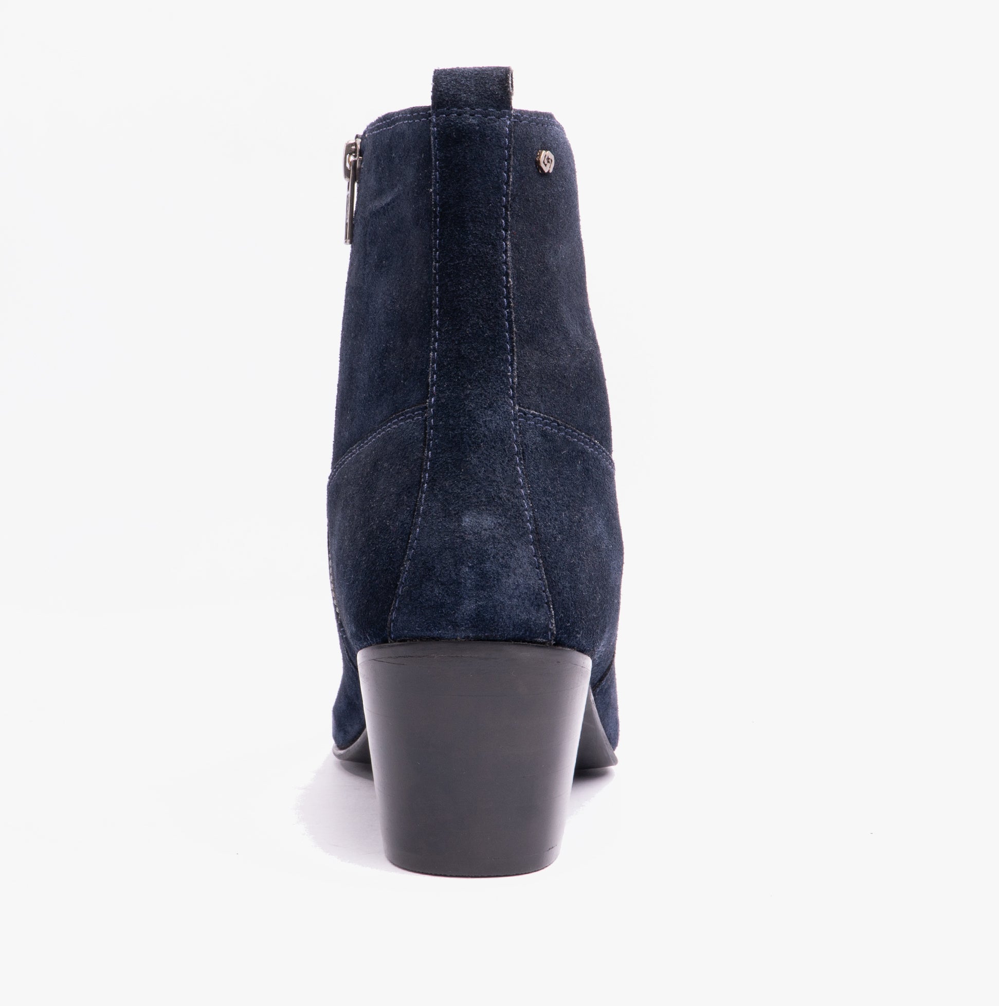 Club Cubano LENNON Mens Cuban Heel Boots Navy Suede