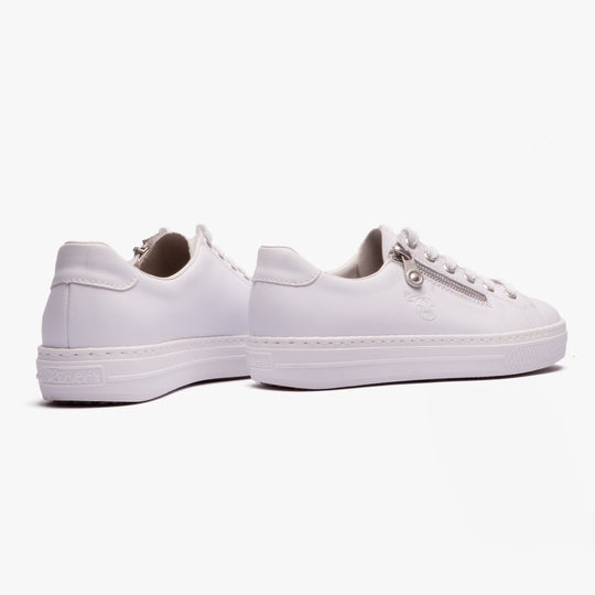 Rieker L59L1 Womens Casual Trainers White/Combi