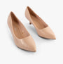 Comfort Plus TEXAS Womens Shoes Nude - Patent front view showcasing stylish patent leather court shoes.