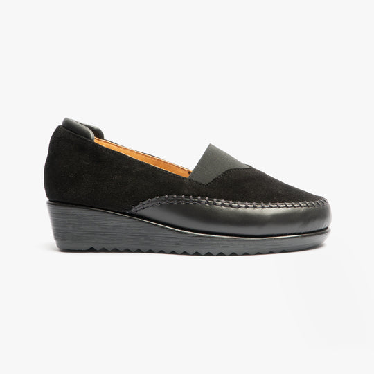 Comfortology DIA Womens Suede Shoes Black