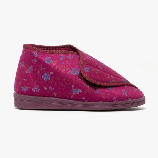 Comfylux ANDREA Womens Slipper Boots Red
