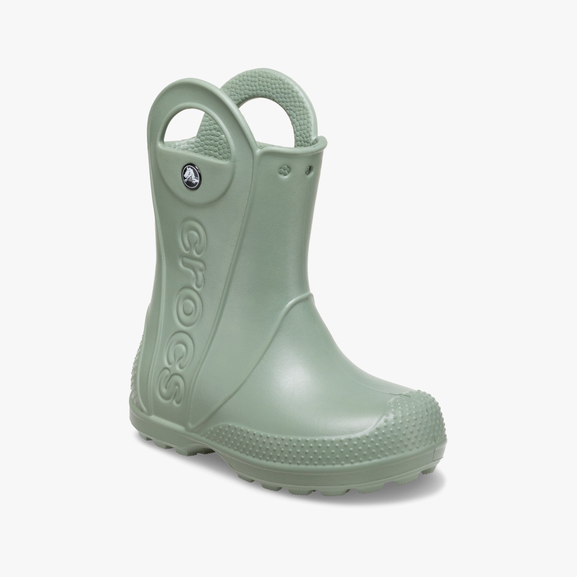 Crocs 12803-308 HANDLE IT RAIN BOOT Kids Wellies Moss
