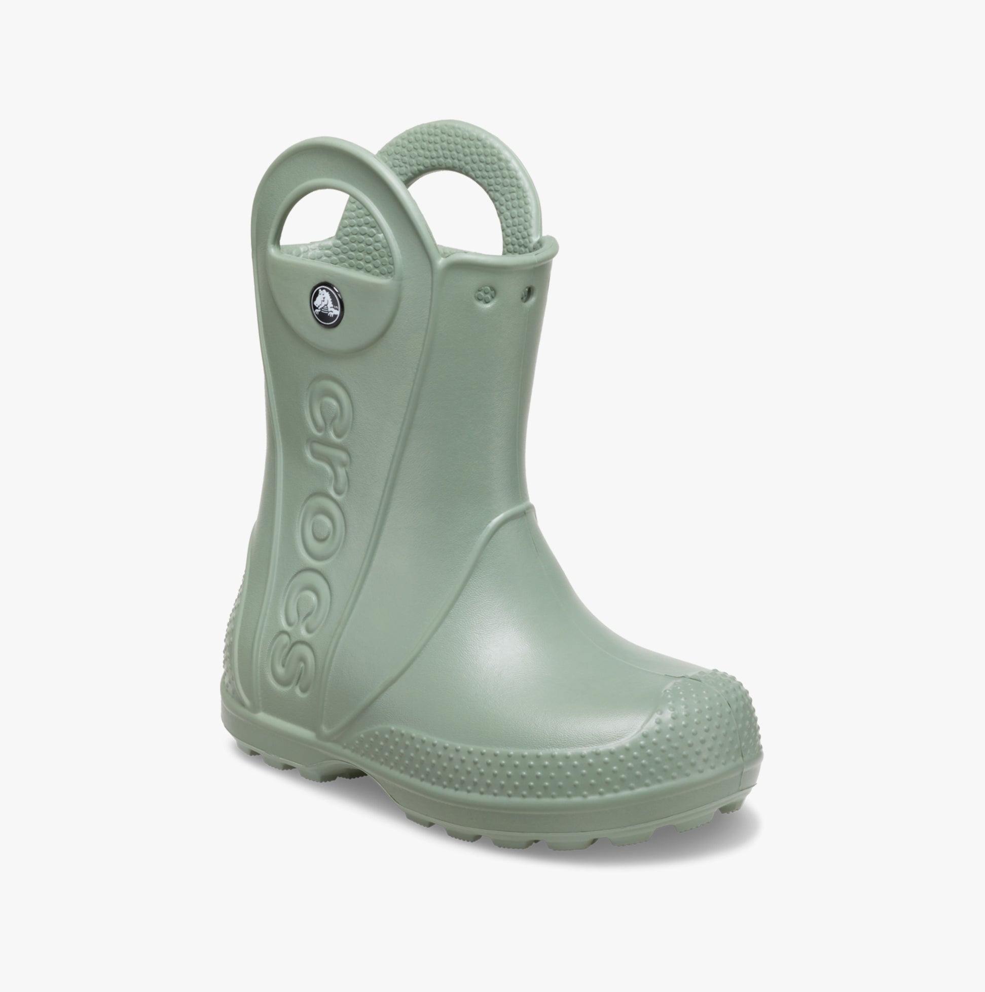 Crocs 12803-308 HANDLE IT RAIN BOOT Kids Wellies Moss