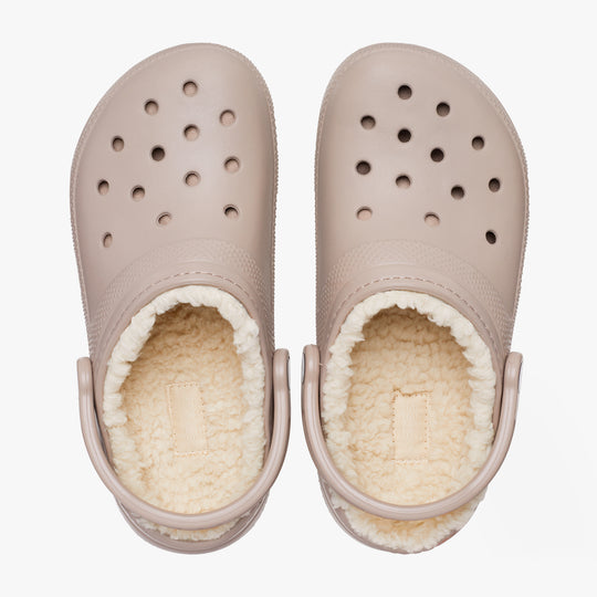 Crocs 203591-2YB CLASSIC LINED Unisex Clogs Mushroom/Bone