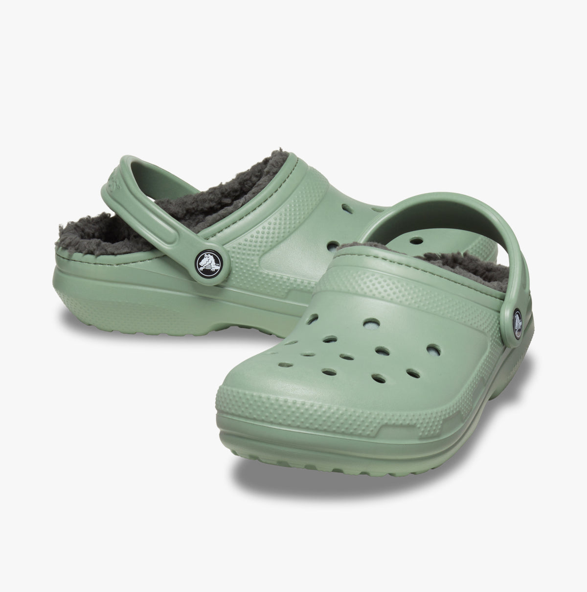 Crocs 203591-3WP CLASSIC LINED Unisex Clogs Moss/Multi