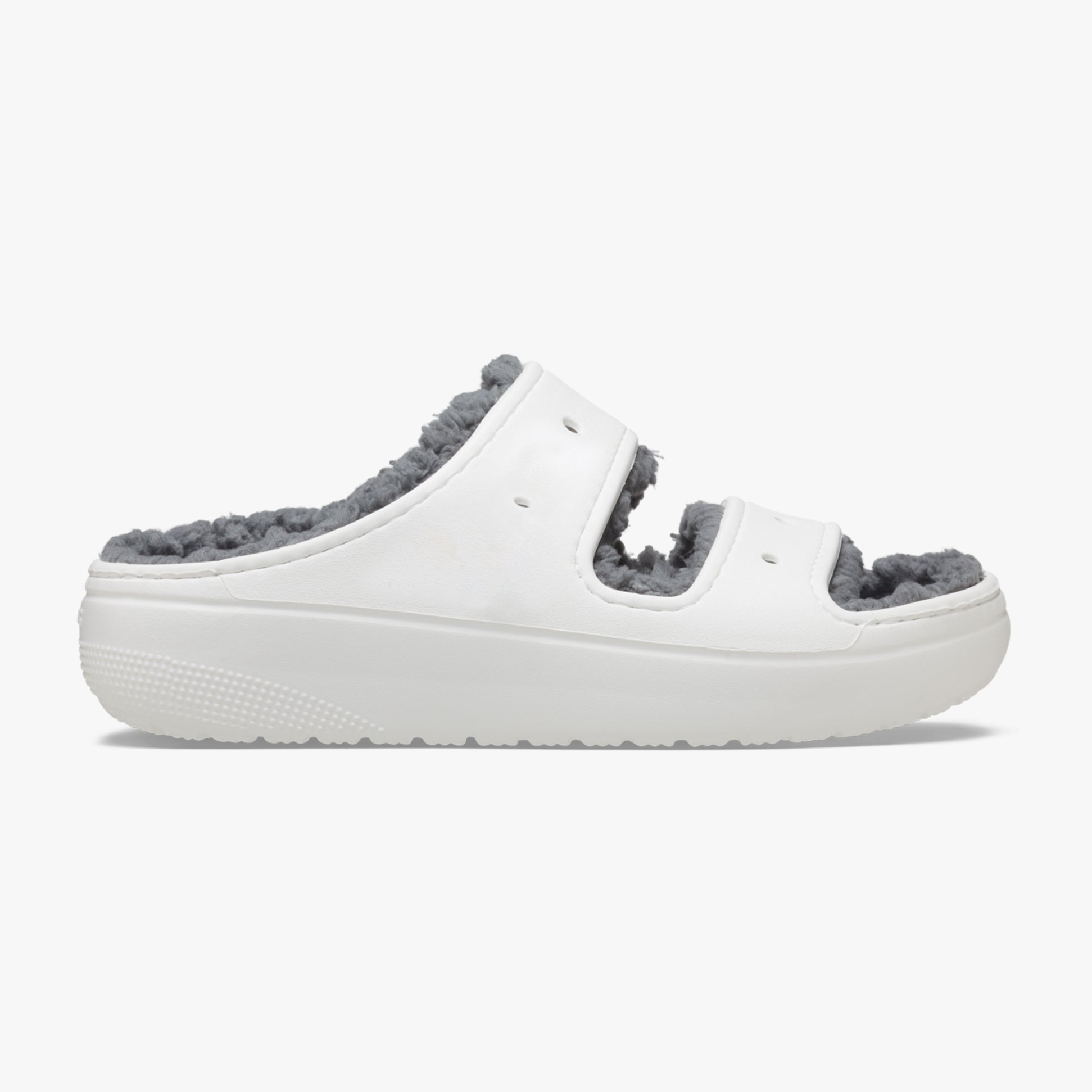 Crocs 207446-100 CLASSIC COZZZY Womens Sliders White
