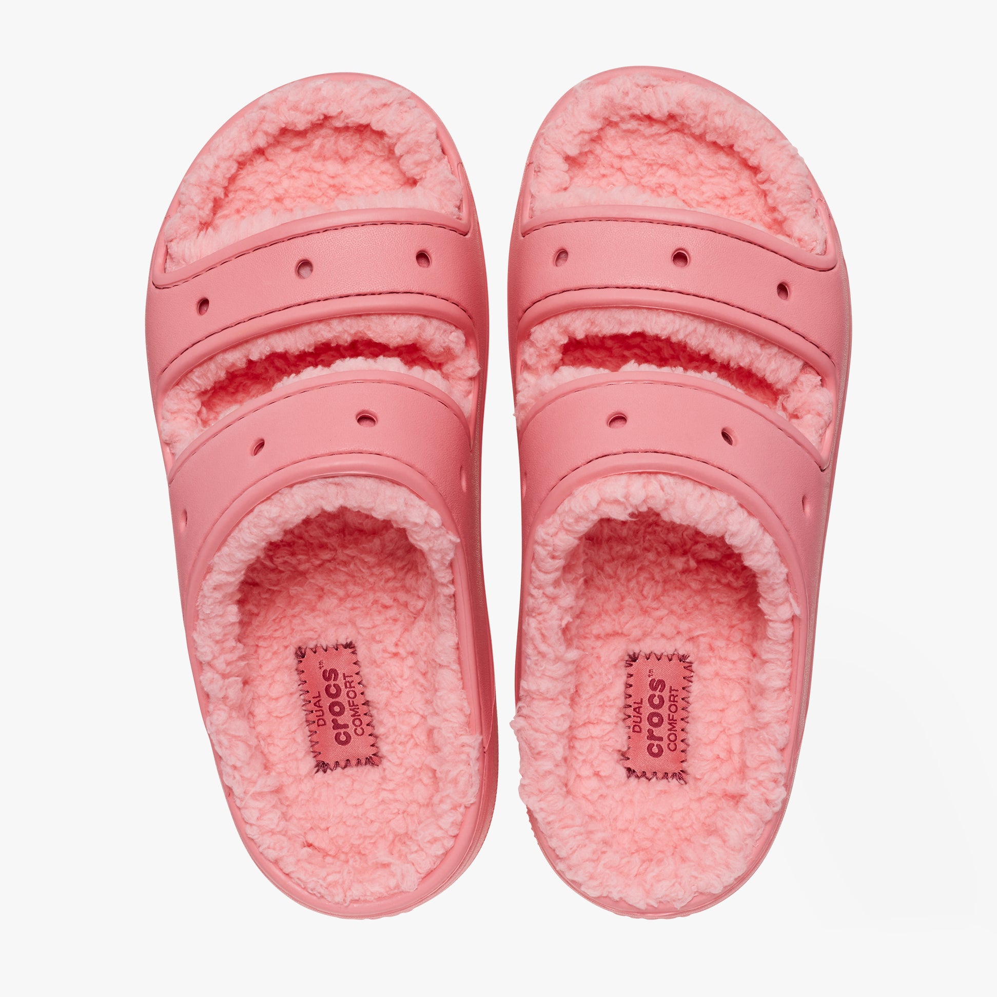 Crocs 207446-6XF CLASSIC COZZZY Womens Sliders Hot Blush