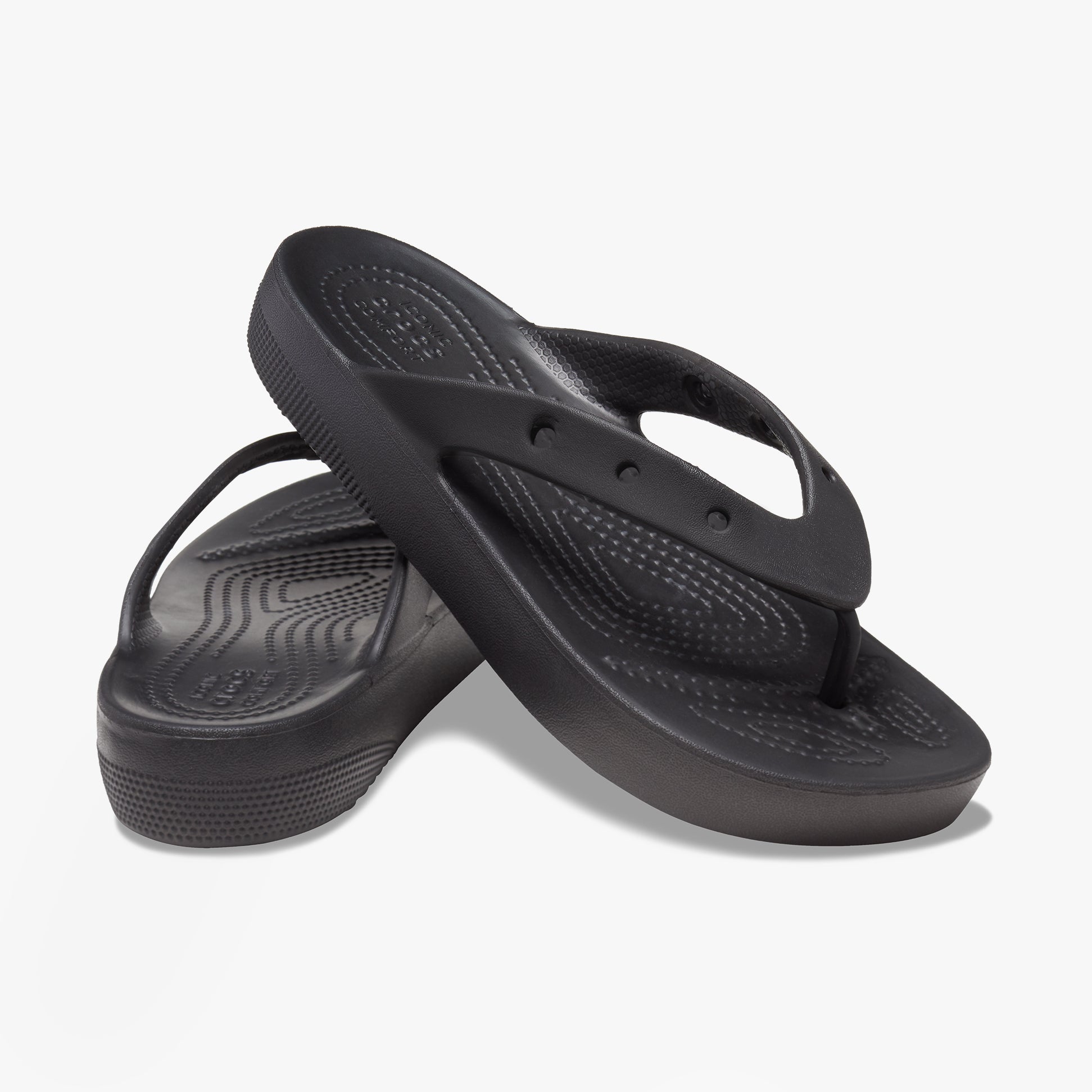 Crocs 207714-001 CLASSIC PLATFORM FLIP Womens Flip-Flops Black