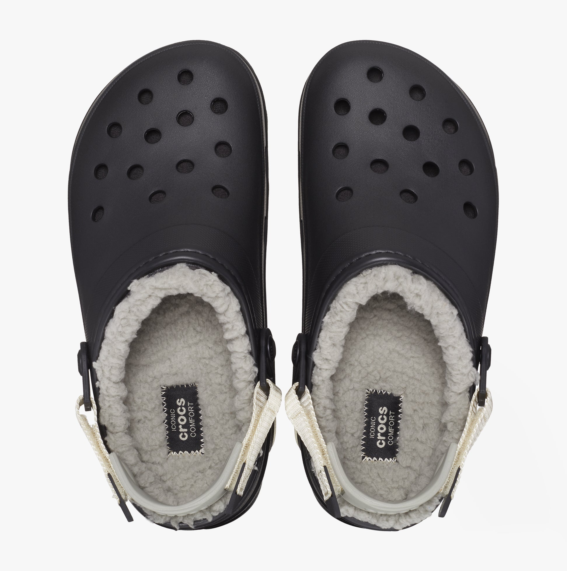 Crocs 207936-001 ALL TERRAIN LINED Unisex Clogs Black